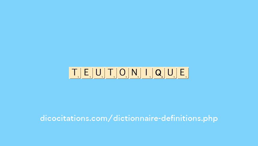 teutonique teutonique