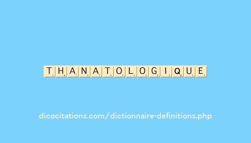 thanatologique thanatologique
