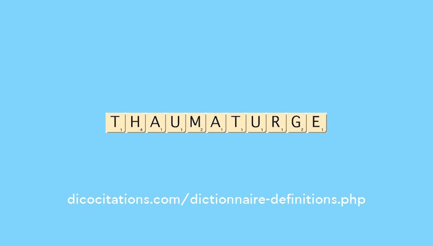 thaumaturge