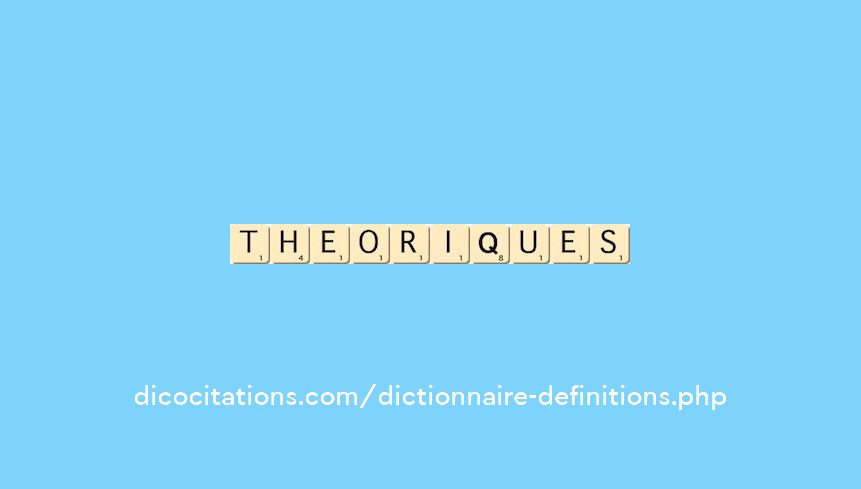 theoriques theoriques