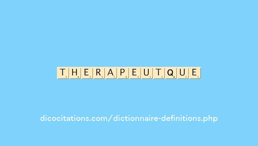 therapeutique