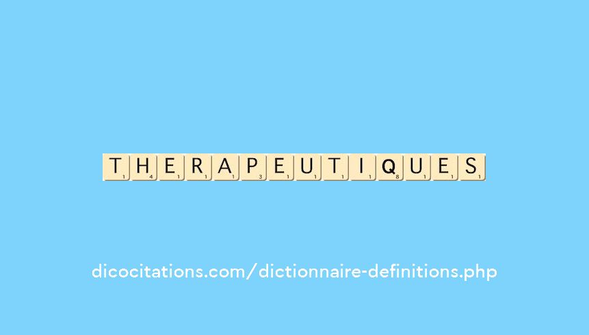 therapeutiques