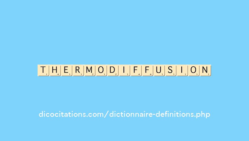 thermo-diffusion
