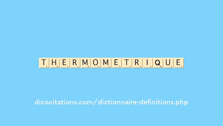 thermometrique
