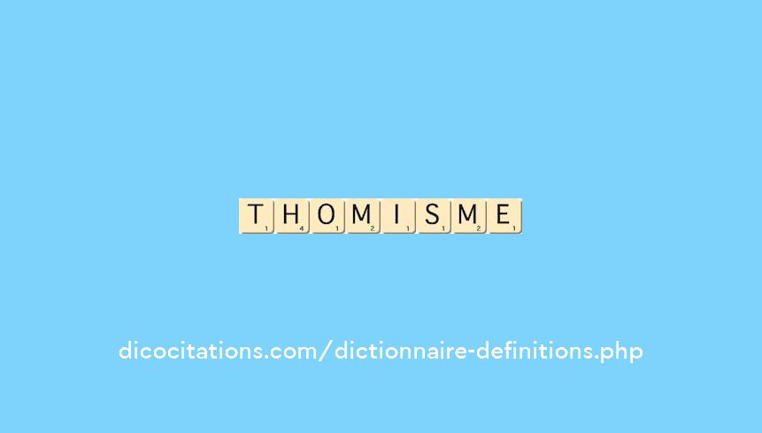 thomisme thomisme