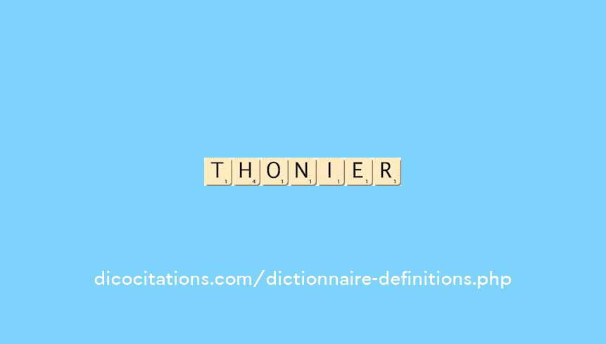 thonier thonier