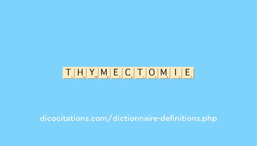 thymectomie thymectomie