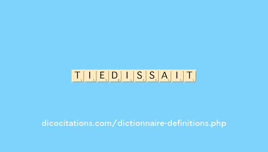 tiedissait