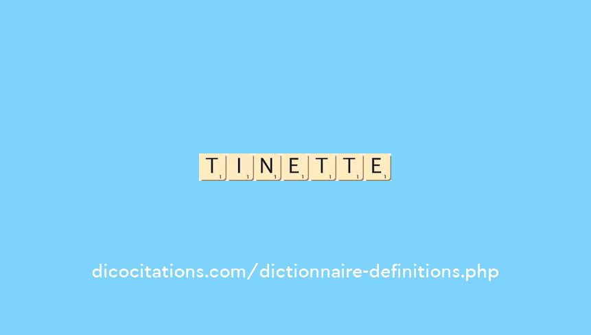 tinette tinette