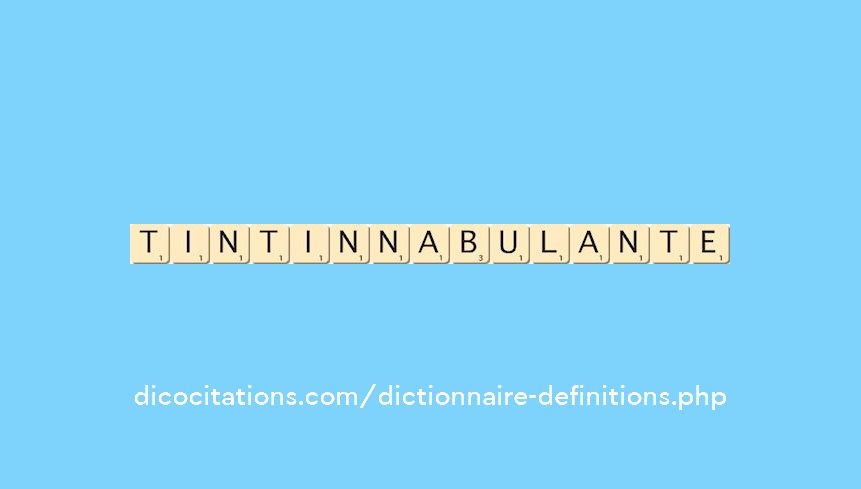 tintinnabulante tintinnabulante