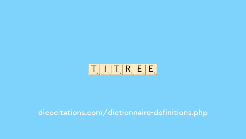 titree