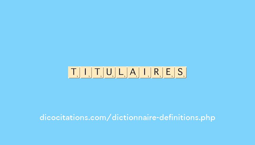 titulaires