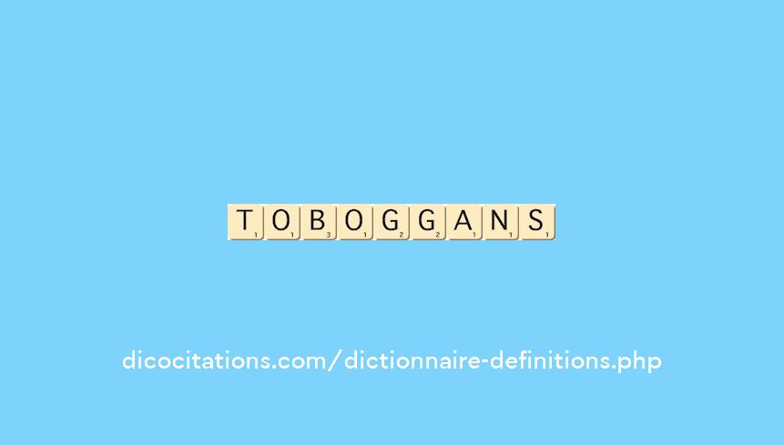toboggans toboggans