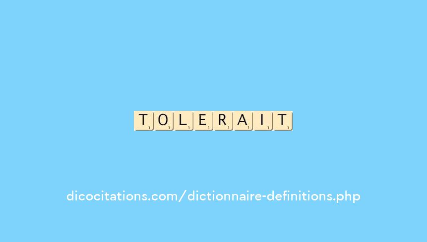 tolerait