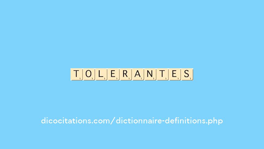 tolerantes tolerantes