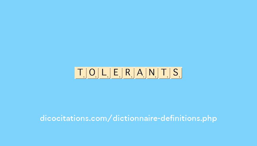 tolerants tolerants