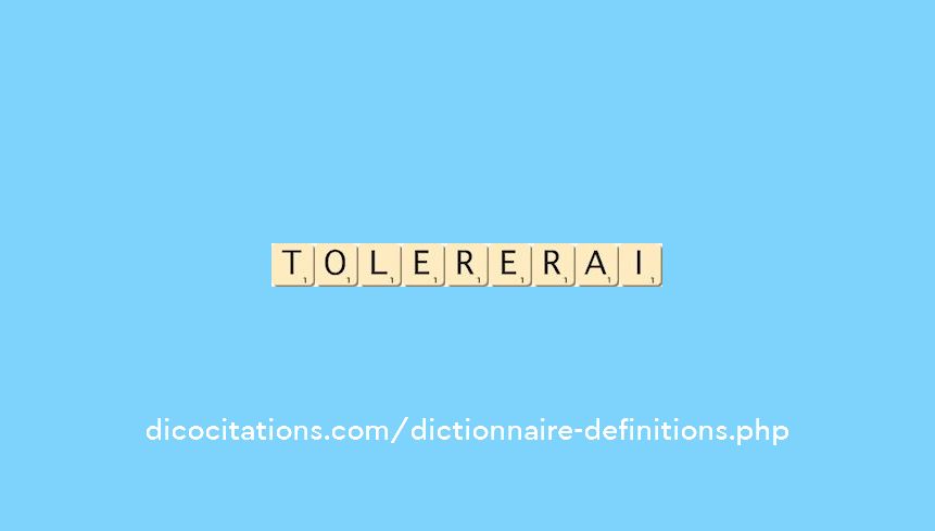 tolererai