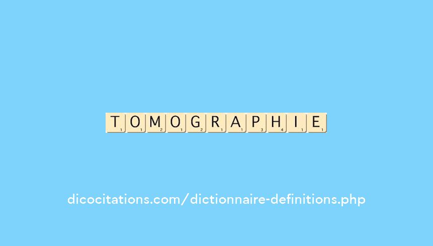tomographie tomographie