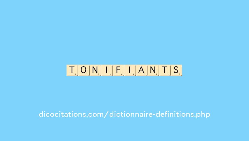 tonifiants
