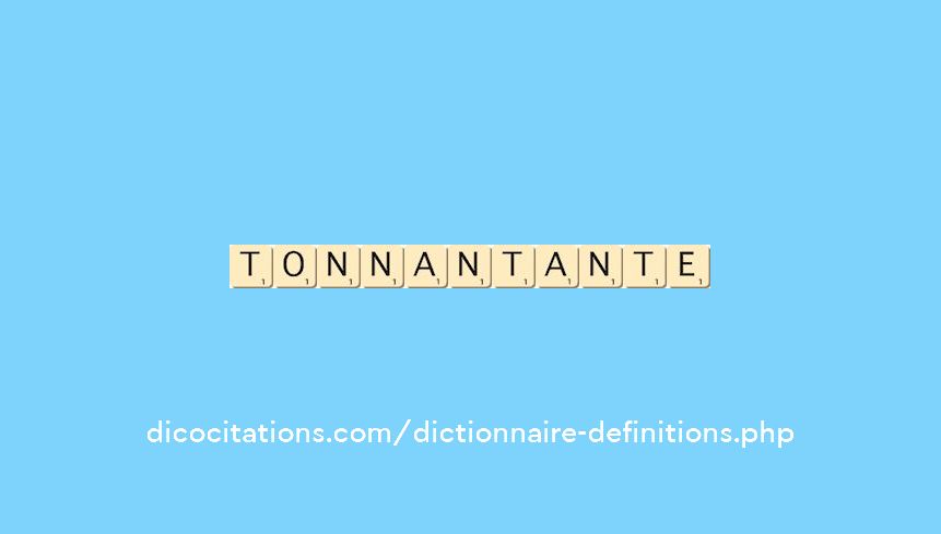 tonnant--ante