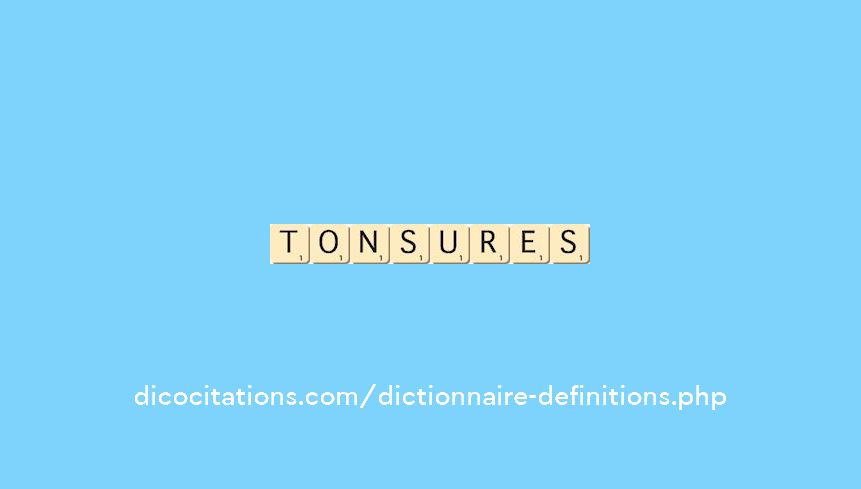 tonsures