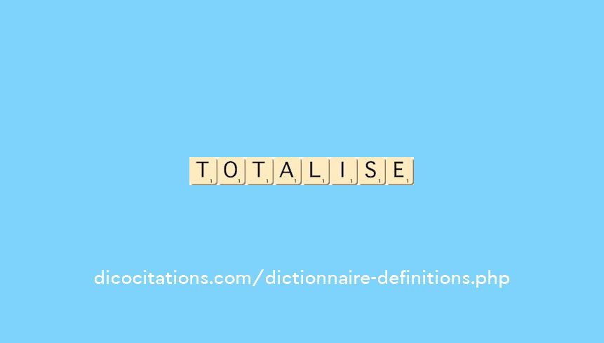 totalise totalise
