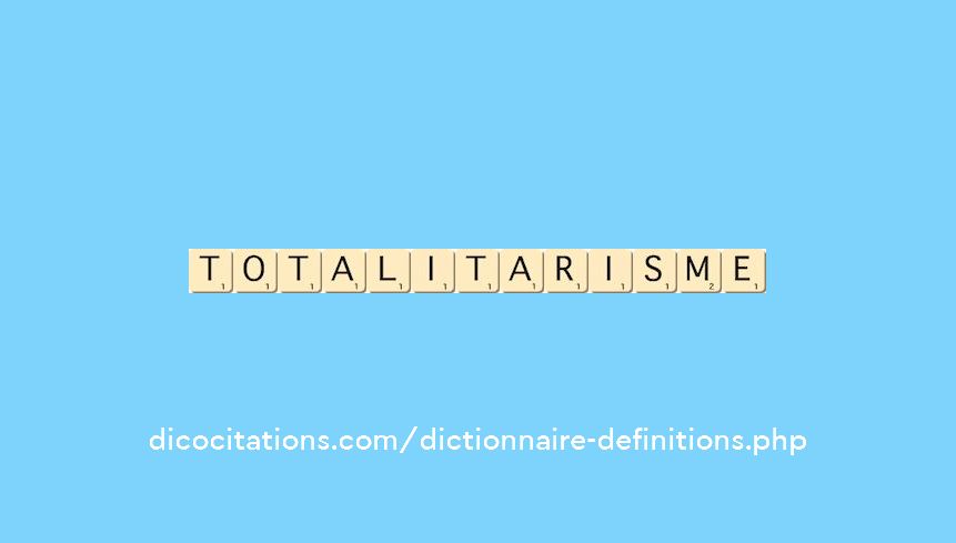 totalitarisme totalitarisme