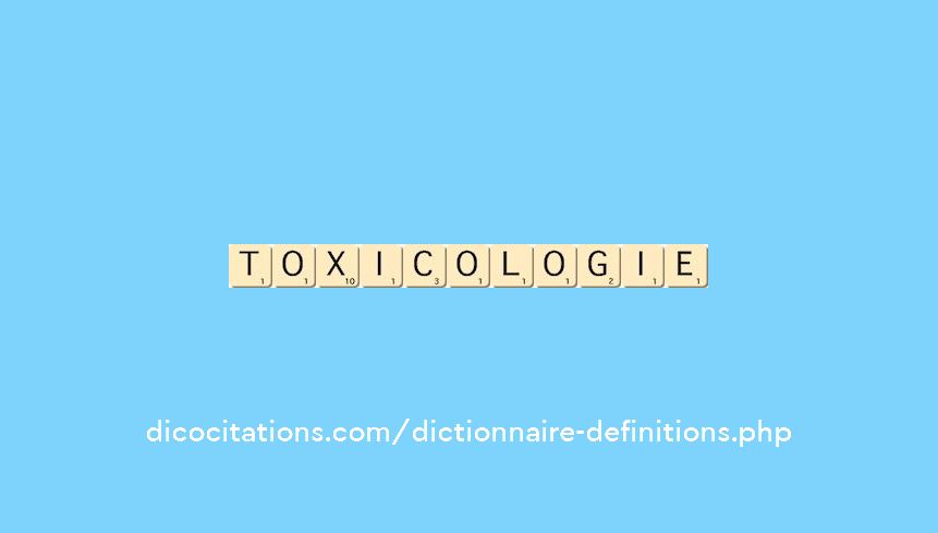 toxicologie toxicologie
