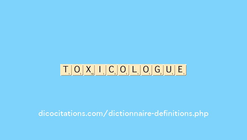 toxicologue toxicologue