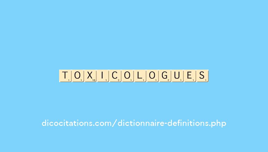 toxicologues toxicologues