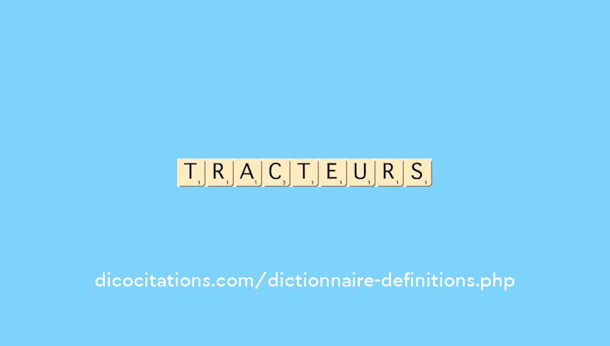 tracteurs