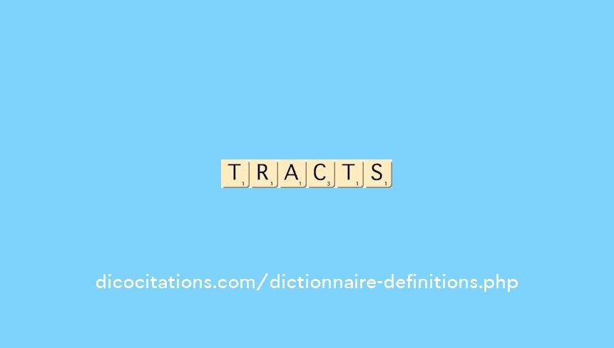 tracts tracts