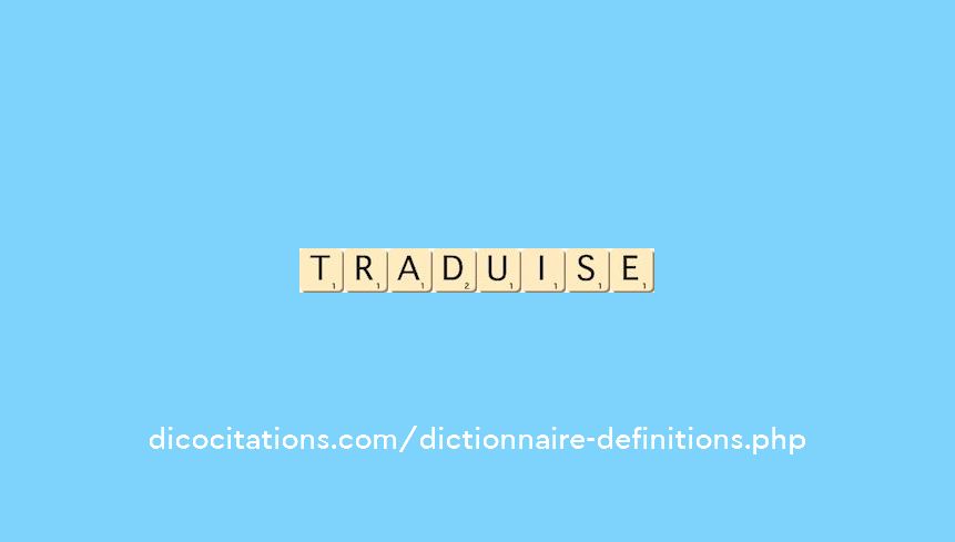 traduise traduise