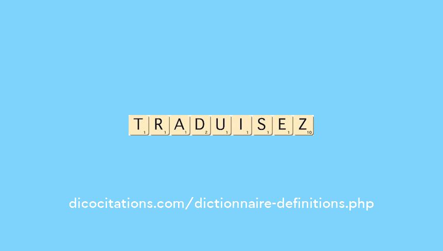 traduisez