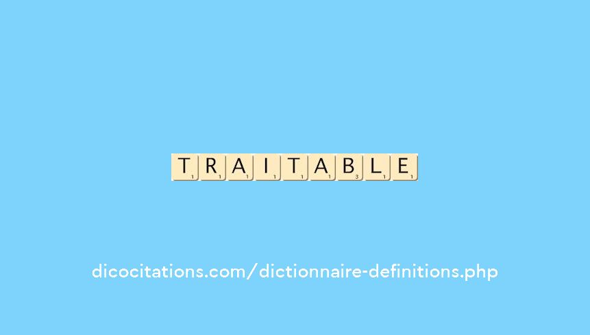 traitable