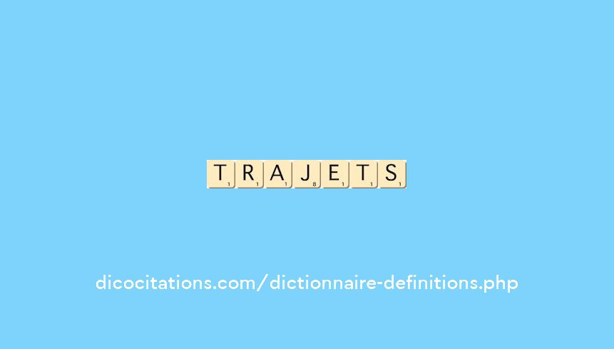 trajets