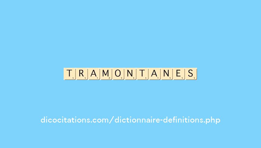 tramontanes tramontanes