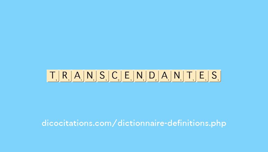 transcendantes