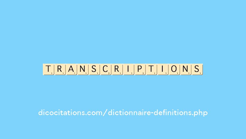 transcriptions