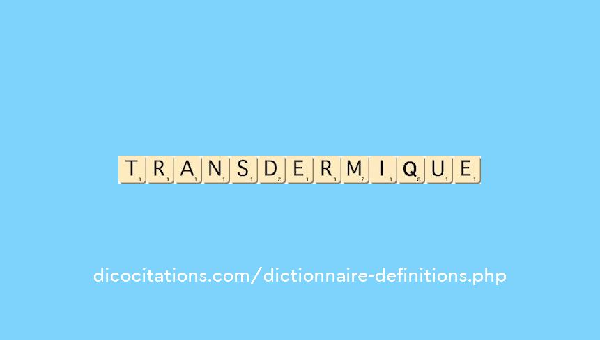 transdermique transdermique