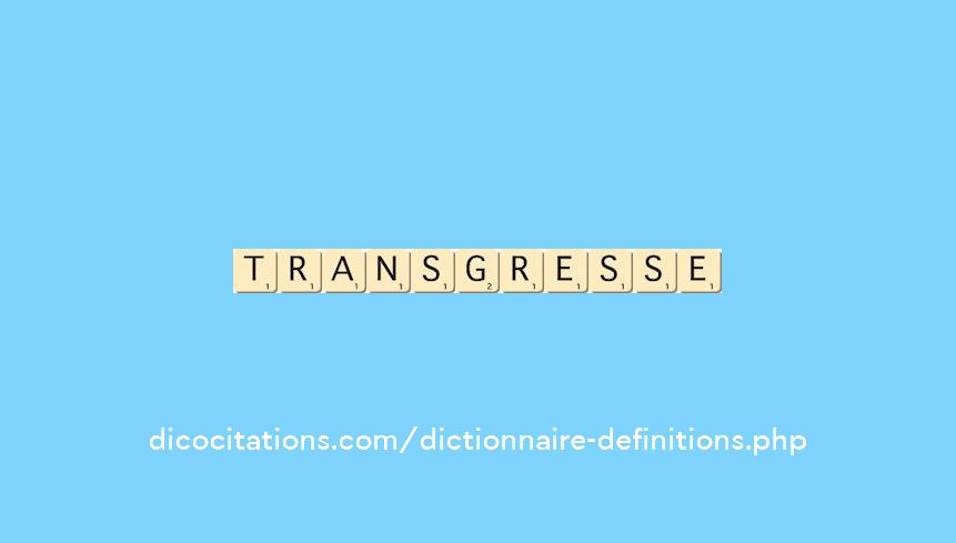 transgresse transgresse