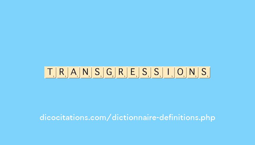 transgressions transgressions