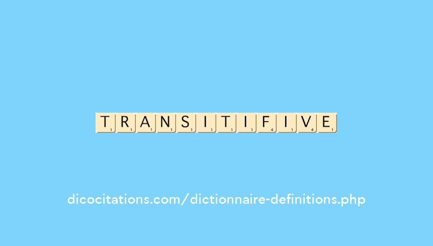 transitif--ive transitif--ive