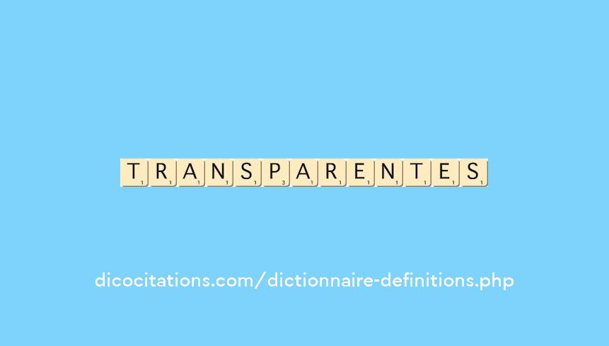transparentes