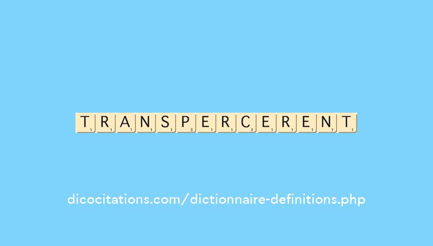 transpercerent transpercerent