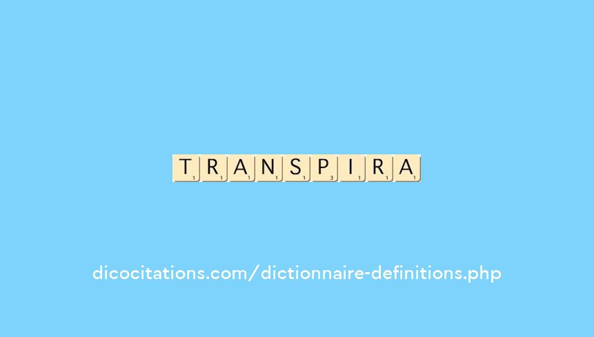 transpira transpira