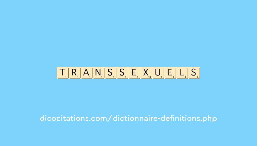 transsexuels transsexuels