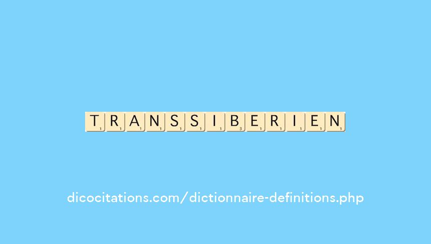 transsiberien