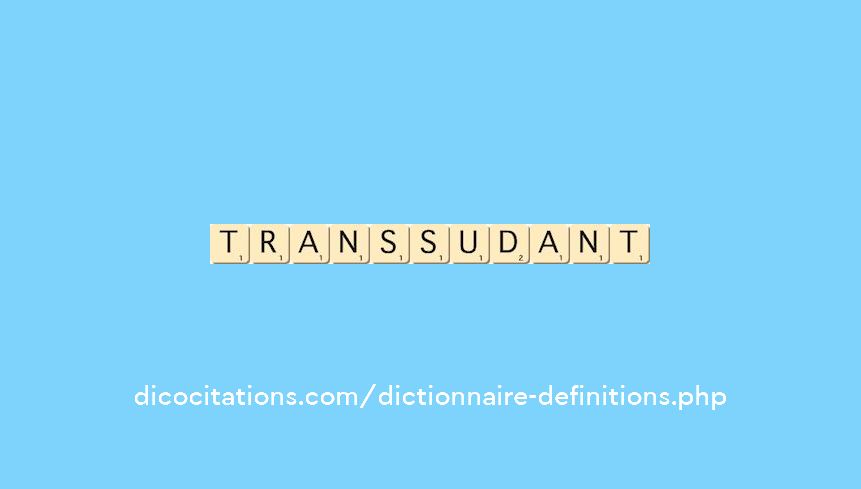 transsudant transsudant