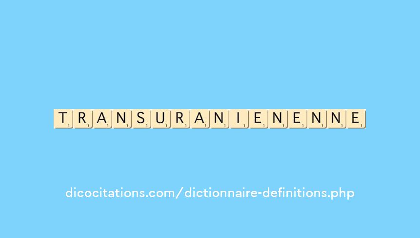 transuranien--enne